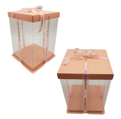 PINK DELUXE CAKE BOX - 26 X 32 CM