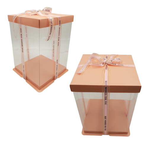 PINK DELUXE CAKE BOX - 30 X 34 CM