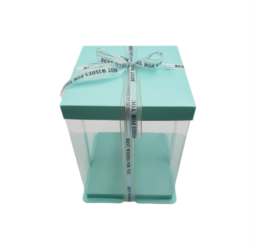 BLUE DELUXE CAKE BOX - 43 X 45 CM