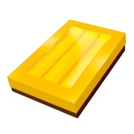 BIG GOLDEN CHOCOLATE BOX - 21,5 X 14,5 X 3,5 CM14,5 X 3,5 CM