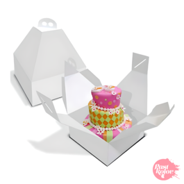 CAKE BOX WITH HANDLE AND SPECIAL HEIGHT - 24 x H 28 CM