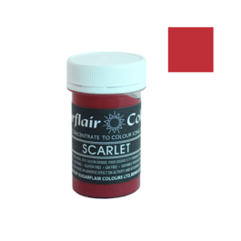 PASTEL PASTE DYE SUGARFLAIR - SCARLET 25 G