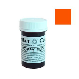 TARTRANIL PASTE DYE SUGARFLAIR -  POPPY RED 25 G