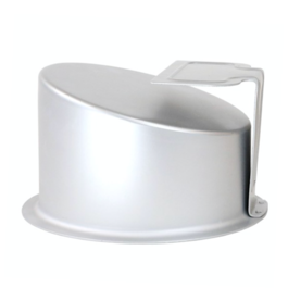 PME INCLINED ROUND ANODISED ALUMINIUM PAN -  15 CM / H 10,2 CM