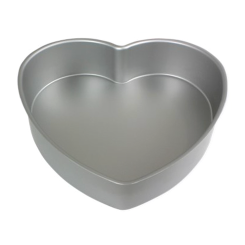 PME HEART ANODISED ALUMINIUM PAN -  25,4 CM / H 7,6 CM