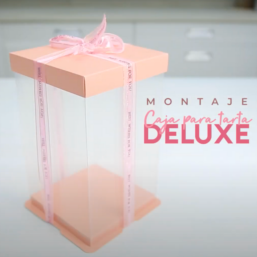 PINK DELUXE CAKE BOX - 38.5 X 40 CM