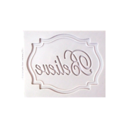 KATY SUE SILICONE MOULD - MINI "BELIEVE" PLATE