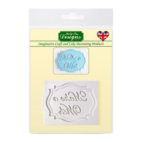 KATY SUE SILICONE MOULD - MINI "MAKE A WISH" PLATE