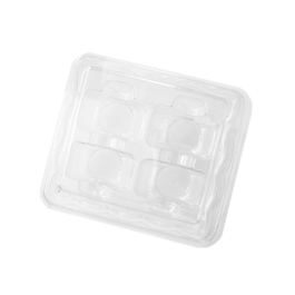 PLASTIC BOX FOR 4 MACARONS