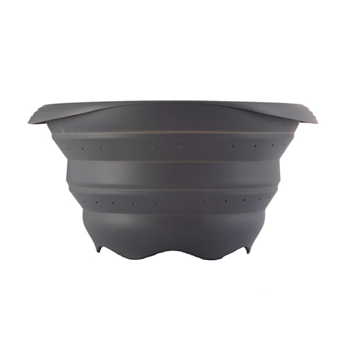 PAVONI FOLDING SILICONE STRAINER - BLACK 14 CM