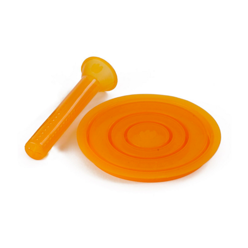 PAVONI TEA ACCESSORIES SET - ORANGE AND BROWN