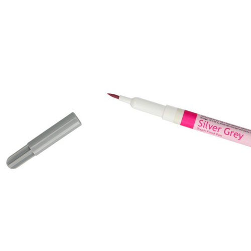 FUNCAKES EDIBLE PEN - SILVER GREY