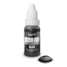 RAINBOW DUST LIQUID DYE "FLO" - BLACK 19 ML