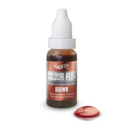 RAINBOW DUST LIQUID DYE "FLO" - BROWN 19 ML