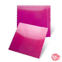 FUCHSIA SQUARE BASE - 25 CM / 3 MM THICK