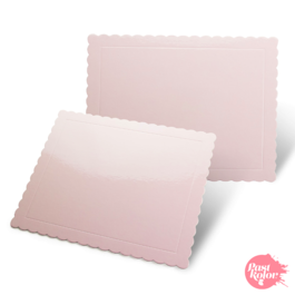 PINK RECTANGULAR BASE - 30 X 25 CM / 3 MM THICK