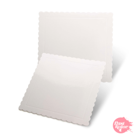 WHITE SQUARE BASE - 25 CM / 3 MM THICK