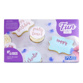 PME "FUN FONTS" CUPCAKE AND BISCUIT MARKERS - COLLECTION N1