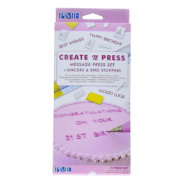 PME "CREATE N PRESS" LETTER MARKERS - ALPHANUMERIC STAMPS