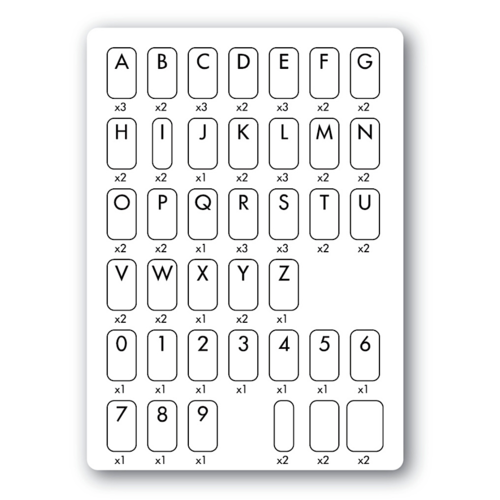 PME "CREATE N PRESS" LETTER MARKERS - ALPHANUMERIC STAMPS