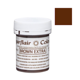 SUGARFLAIR PASTE DYE -  BROWN EXTRA 42 G