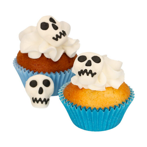 FUNCAKES FONDANT DECORATIONS - SKULLS