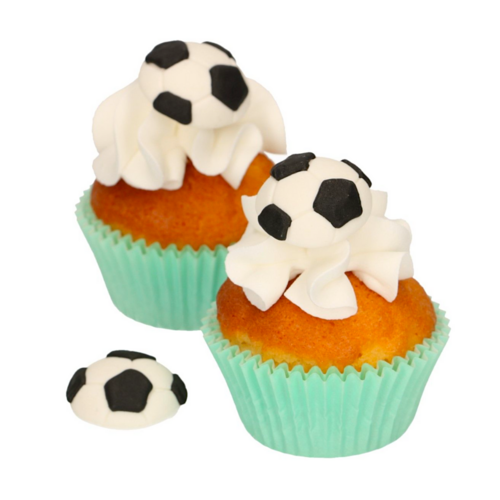 FUNCAKES FONDANT DECORATIONS - FOOTBALLS