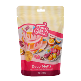 FUNCAKES DECO MELTS - YELLOW 250 G