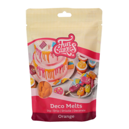 FUNCAKES DECO MELTS - ORANGE 250 G