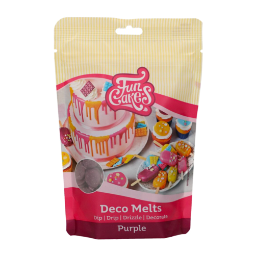 FUNCAKES DECO MELTS - PURPLE 250 G