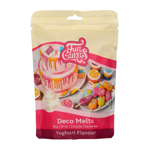 FUNCAKES DECO MELTS - YOGHURT FLAVOUR 250 G