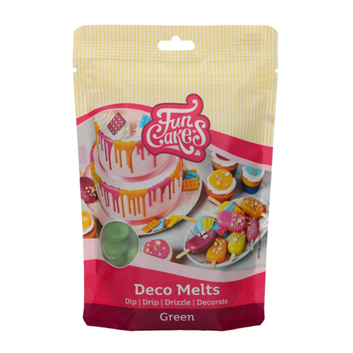 FUNCAKES DECO MELTS - GREEN 250 G