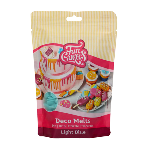 FUNCAKES DECO MELTS - LIGHT BLUE 250 G