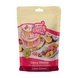 FUNCAKES DECO MELTS - LIME GREEN 250 G