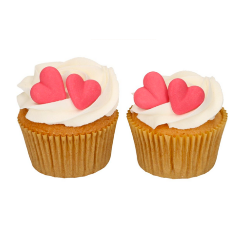 FUNCAKE SUGAR DECORATIONS - RED HEARTS