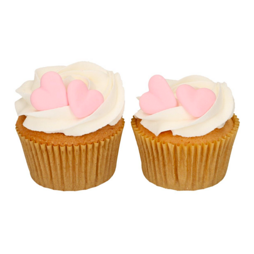 FUNCAKE SUGAR DECORATIONS - PINK HEARTS