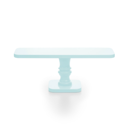 RECTANGULAR "CANDY" CAKE STAND - BLUE 30 X 10 CM