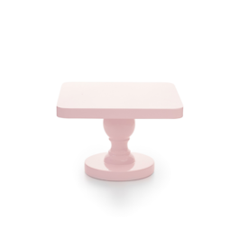 SQUARE "CANDY" CAKE STAND - PINK 20 CM