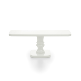 RECTANGULAR "CANDY" CAKE STAND - WHITE 30 X 10 CM