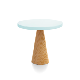ROUND "NATURAL" CAKE STAND - BLUE 25 CM