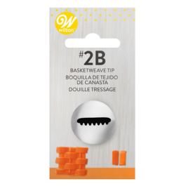 WILTON NOZZLE #2B - BASKET WEAVE