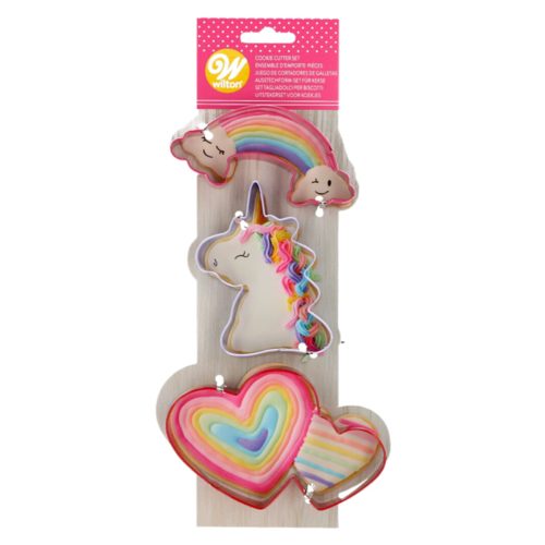 WILTON COOKIE CUTTER SET - UNICORN