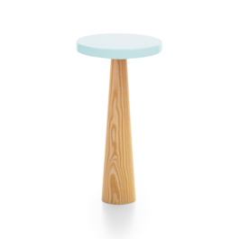 ROUND "NATURAL" CAKE STAND - BLUE 15 CM