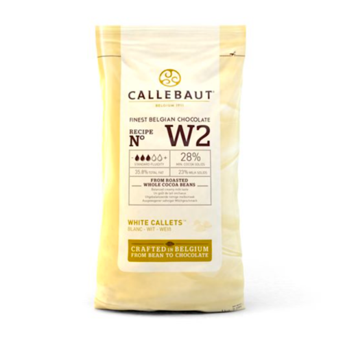 CALLEBAUT WHITE CHOCOLATE CALLETS 1 KG