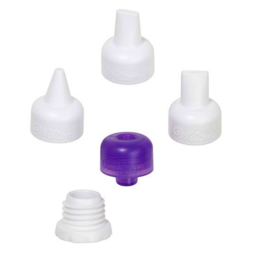 SET OF NOZZLES FOR DECORATING WITH CANDY MELTS - WILTON