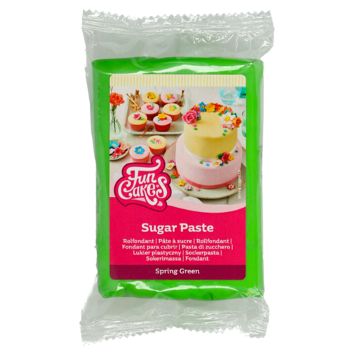 FUNCAKES FONDANT - SPRING GREEN 250 G