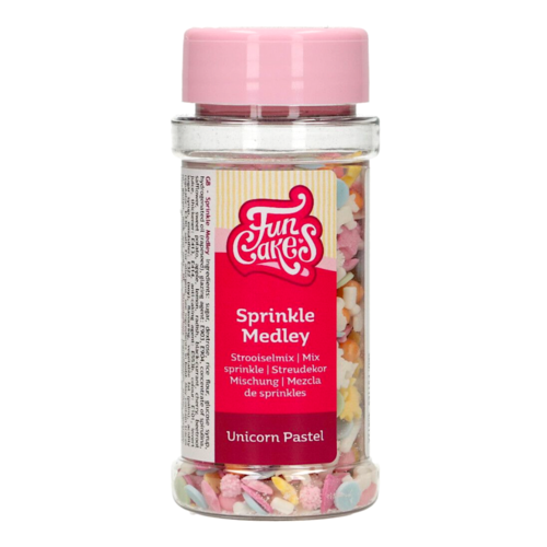 FUNCAKES SPRINKLES - UNICORN MEDLEY PASTEL 50 G