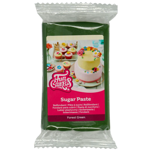 FUNCAKES FONDANT - FOREST GREEN 250 G