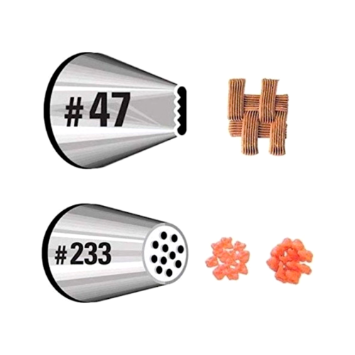 WILTON NOZZLE SET - #47 AND #233