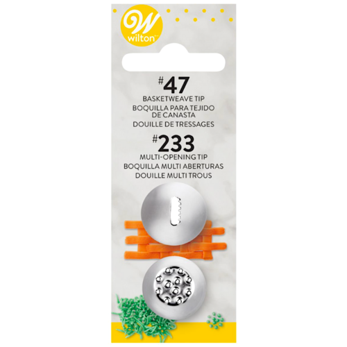 WILTON NOZZLE SET - #47 AND #233